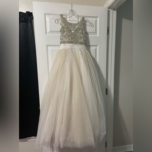 Pageant dress white size 8